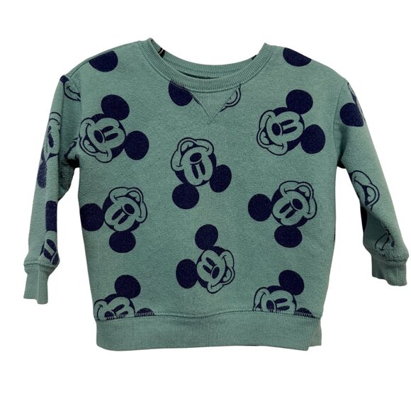 Disney Baby Sweatshirt 12M Mickey Mouse Print - Picture 1 of 5